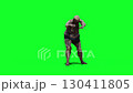 Zombie green screen realistic 4k animation. 130411805