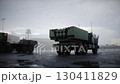 American High Mobility Artillery Rocket System. Military base. 130411829