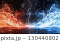 " 相対的な赤と青のエナジーのバックグラウンド ."	 130440802