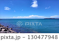 從沖之島防波堤眺望立山灣 130477948