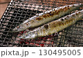 秋刀魚　秋の味覚焼　炭火で焼くサンマの塩焼き 130495005