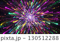 宇宙をワープするようなキラキラしたパーティクル　動画 130512288