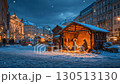Christmas Nativity Scene in Winter Square. High quality FullHD footage 130513130