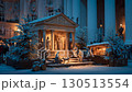 Christmas Nativity Scene in Winter Square. High quality FullHD footage 130513554