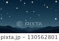 Peaceful Starfield Over Mountain Landscape at Nigh 130562801