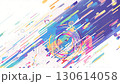帶有旋轉和擴展中心圓的彩色對角線運動背景視頻 130614058