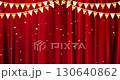 華麗的背景與花圈和五彩紙屑（無限循環） 130640862