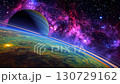 幻想的な宇宙銀河 星雲と星空の美しい映像素材 130729162