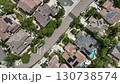 Aerial view houses in Carlsbad in land, North County San Diego 130738574
