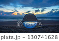Time lapse Unconventional and beautiful natural views of the sea in a magic crystal ball. beautiful Nature video High quality footage. Unique and creative travel and nature idea videos 4K clips.Afterg 130741628