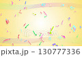 A fun looping CG background of colorful 3D musical notes flying from right to left as if blown by the wind. Music, staff notation 130777336