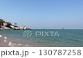 Landscapes of beach sea sand and sky in summer day 130787258
