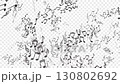 音符　黒色　アルファチャンネル 130802692