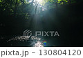 小國神社　宮川と光芒 130804120