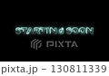 Starting soon text in neon light effect, great for event promotions, social media posts, opening credits, and countdown videos. 4k video 130811339