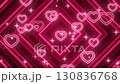 Pink stripes with sparkling hearts and star particles, loop CG background, cute, romance, love, marriage 130836768