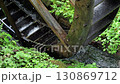 水辺に生える草と回る水車 等倍速 130869712