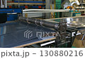 Industrial metal sheet cutting machine processing steel plate 130880216