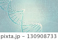 Science technology background. DNA molecule on technology-related background, binary numbers. can be used in education, science or medicine industry background. Animation, 3D Render. 130908733