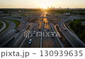 Aerial view of a busy road 130939635