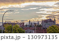 Sherbrooke Downtown Cathedral at Sunset with Dramatic Cloudy Sky Cityscape 130973135