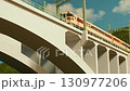 碓氷峠の鉄道模型ジオラマを走るキハ82系特急列車　特急白鳥 130977206