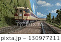 碓氷峠の鉄道模型ジオラマを走るキハ82系特急列車　特急白鳥 130977211
