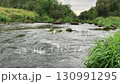Fast current on the river with sound. 130991295