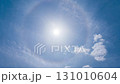 縮時攝影：藍天上的白雲與日暈 131010604
