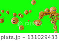 3d animation of a laughing emojis moving and rotating on green screen. perfect for a fun ad expressive video background. seamless looping animation. 131029433