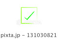 Flat 4K animation of a green check mark icon. Approved, confirmed, success, done, completed, minimal style, isolated on white background. 131030821
