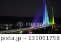 Godeok Topyeong Bridge, the Han River Bridge in Seoul, Korea, and the lights of passing cars 131061758
