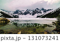 Frozen Lake Morskie Oko or Sea Eye Lake in Poland at Winter. 131073241