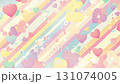 Pastel color and heart mark background material 131074005