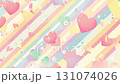 Pastel color and heart mark background material 131074026