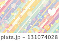Pastel color and heart mark background material 131074028