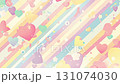 Pastel color and heart mark background material 131074030