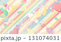 Pastel color and heart mark background material 131074031