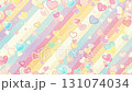 Pastel color and heart mark background material 131074034