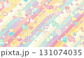Pastel color and heart mark background material 131074035