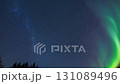 A beautiful loop video of a fantastic aurora spreading across the night sky 131089496