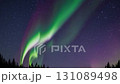 A beautiful loop video of a fantastic aurora spreading across the night sky 131089498
