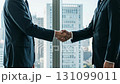 Business scene video of businessmen shaking hands in the office 131099011
