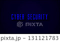 Cyber security concept. Shield With Keyhole icon on digital data background. 131121783