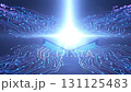 Animation of a powerful CPU with glowing circuits. A digital earth hologram appears, surrounded by futuristic data panels, graphs and user interfaces. Animation of a powerful CPU with glowing circuits. A digital earth hologram appears, surrounded by futuristic data panels, graphs and user interfaces. 131125483