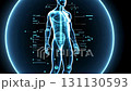 The 3D Hologram of the Human Body showcases intricate Health Data Visualization alongside advanced Analytics that empower medical professionals and patients alike to understand their health better 131130593