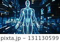 The 3D Hologram of the Human Body showcases intricate Health Data Visualization alongside advanced Analytics that empower medical professionals and patients alike to understand their health better 131130599