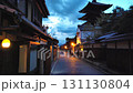 京都の早朝の街並み 131130804