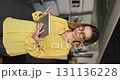 Businesswoman leading professional digital communication using digital tablet 131136228