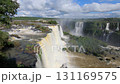 Powerful Iguazu Falls, one of the world's most impressive waterfalls. Brazil side. Brazilian wilderness landscape. 131169575